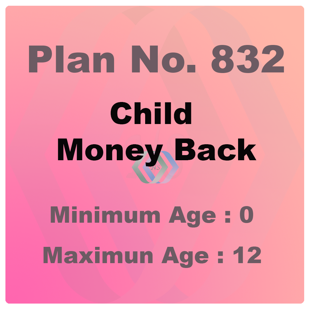 Childrens Money Back Plan (Plan No. 832)